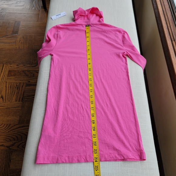 New! J Crew sz XXS XX-Small Tissue turtleneck in Intense Pink NWT K4227 - Picture 4 of 11